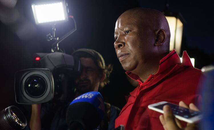 Malema Exhibits White Derangement Syndrome